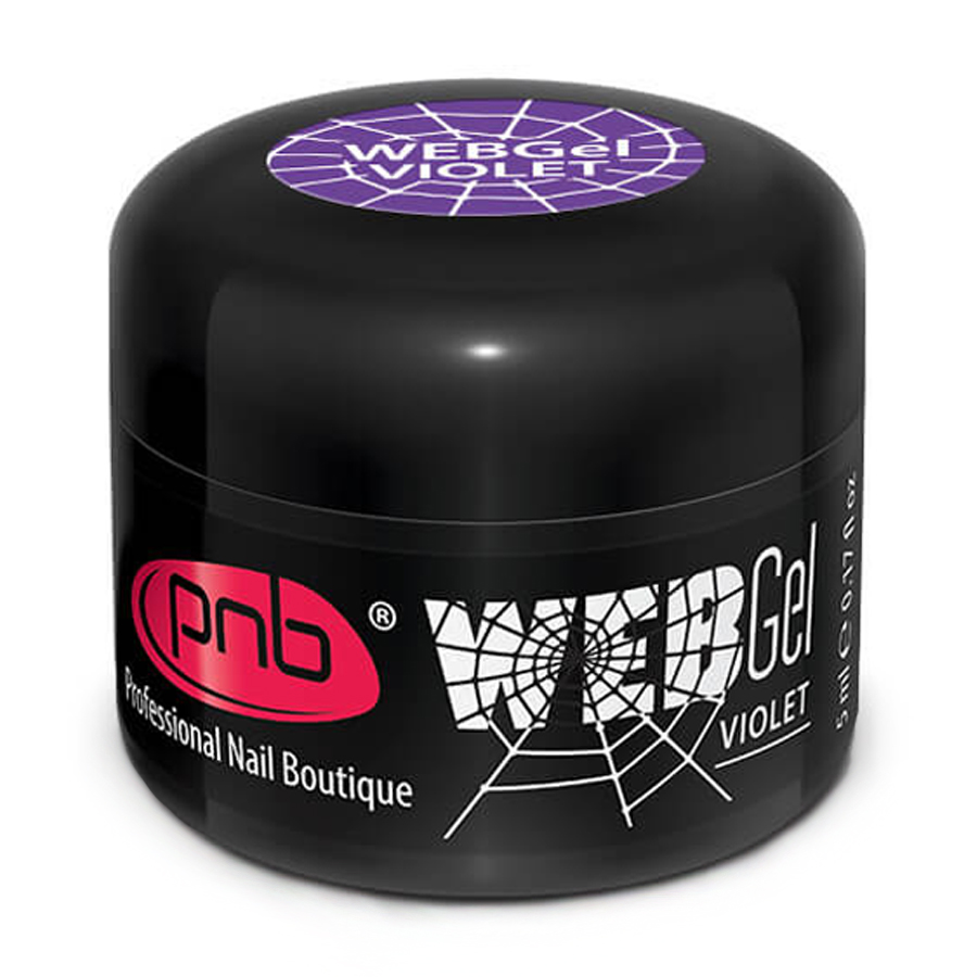 Гель-павутинка для дизайну нігтів UV/LED Web Gel Violet, 5 мл